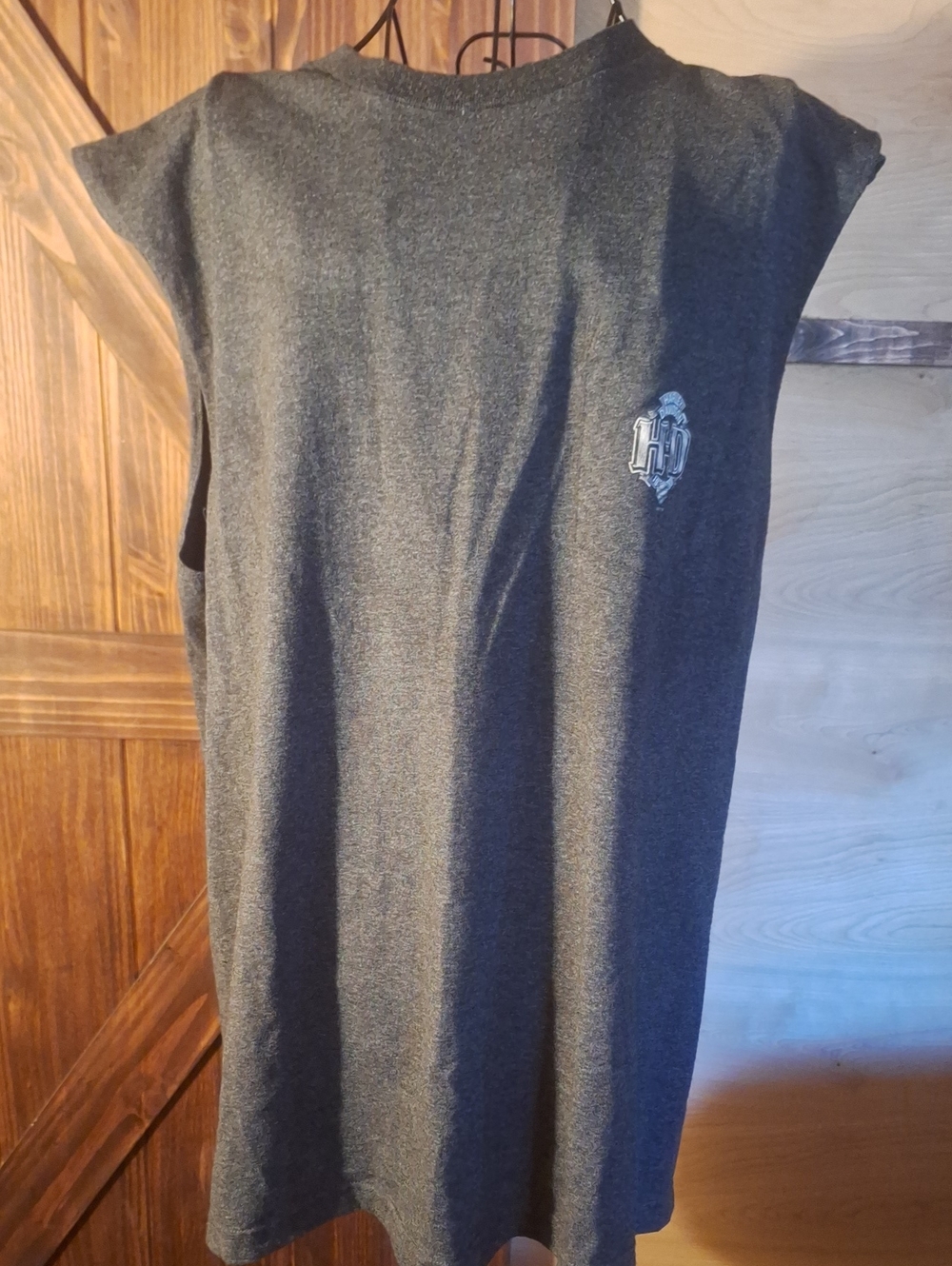 Vintage 2006 Harley-Davidson Men's Charcoal Gray Sleeveless Tank